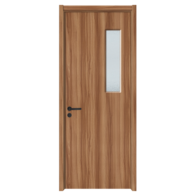 GA20-100B Pintu pejabat kayu oak ringan dalaman PVC pintu kayu tanpa bunyi